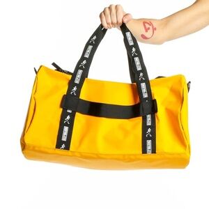 Johnnie Walker “Keep Walking” Yellow Sporty Duffle Gym Weekender Bag